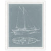 Yacht Sketches III Framed Print
