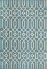 Baja Diamond Geo Blue Rug - 2 x 4