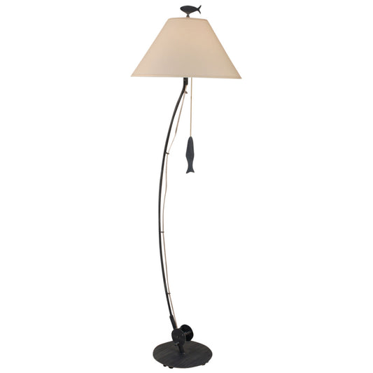 Navy Sea Fishing Pole Floor Lamp