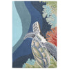 Deep Swim Turtle Indoor/Outdoor Rug - 8 Ft. Round