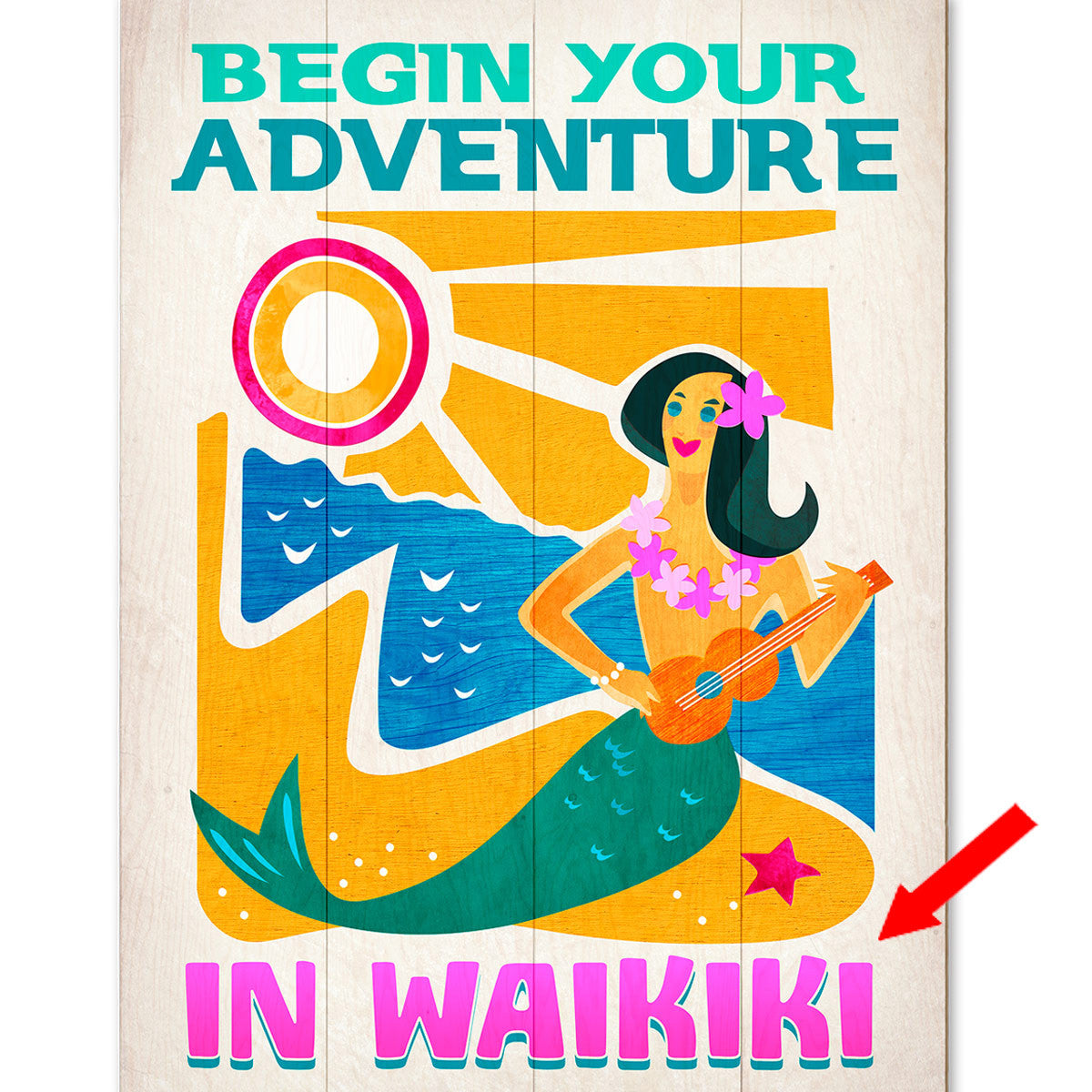 Mona Mermaid Personalized Sign