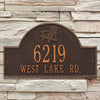 Oil Rub Bronze Personalized Adirondack Arch Plaque