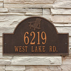 Oil Rub Bronze Personalized Adirondack Arch Plaque