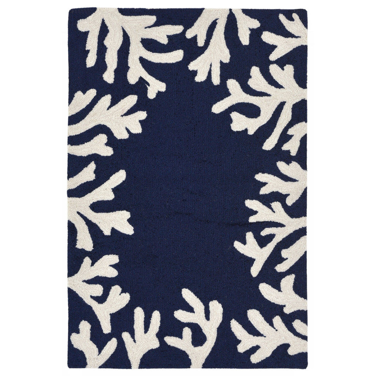 Barrier Reef Navy Indoor/Outdoor Rug - 2 x 3