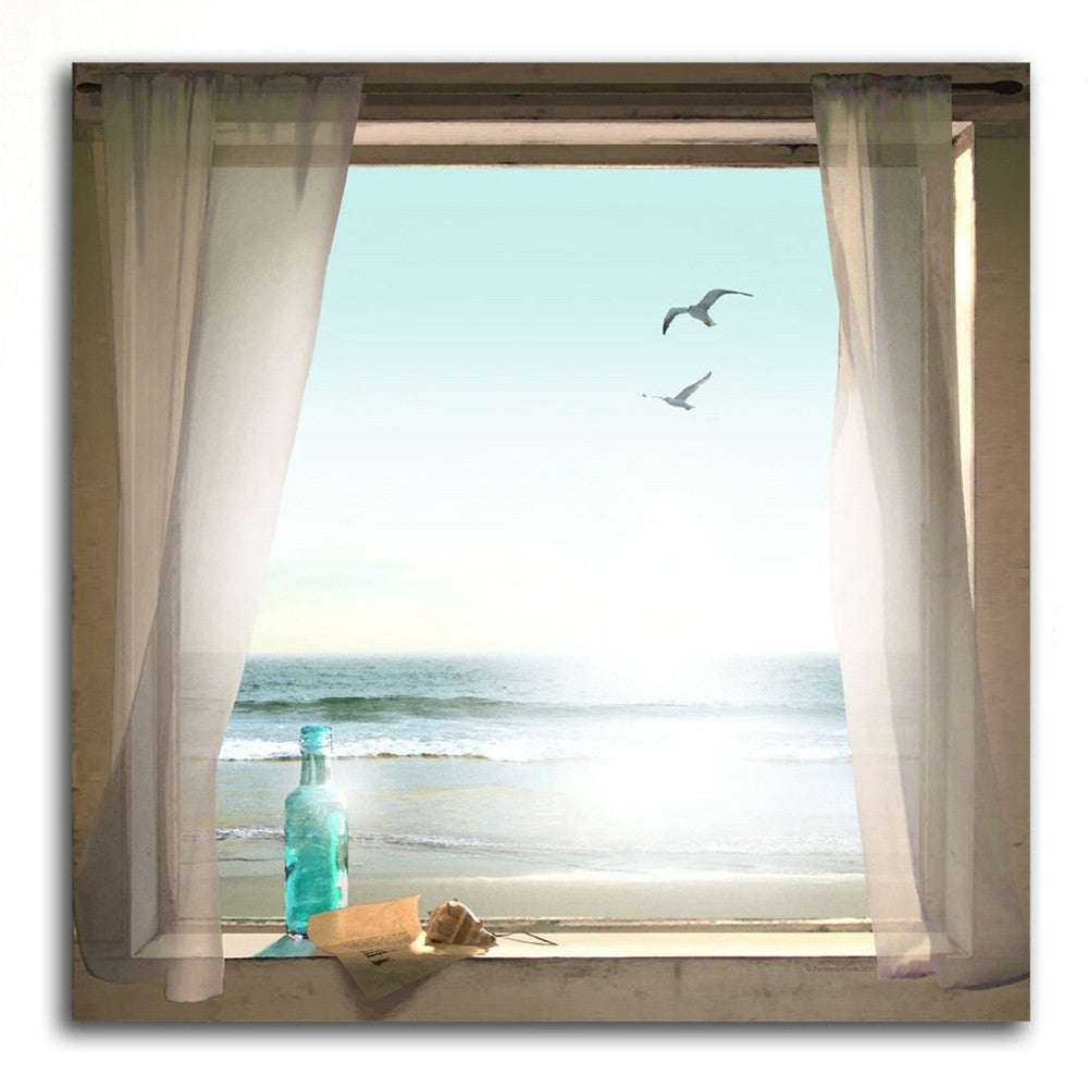 Message in a Bottle Personalized Stretched Canvas Art - XL