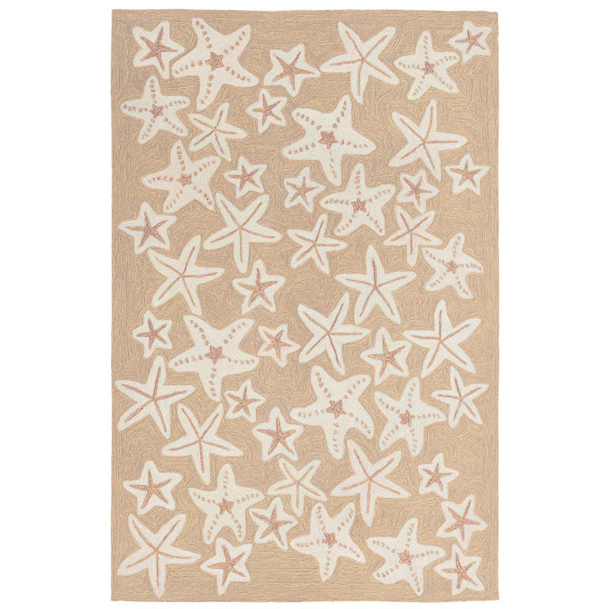 Starfish Sea Natural Indoor/Outdoor Rug - 8 x 10
