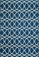 Baja Circlet Navy Rug - 8 x 11