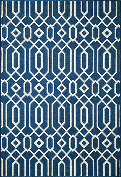 Baja Diamond Geo Navy Rug - 2 x 4