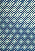 Baja Turkish Tile Blue Rug - 2 x 4