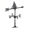 Black Sailboat Accent Weathervane - 30 Inch