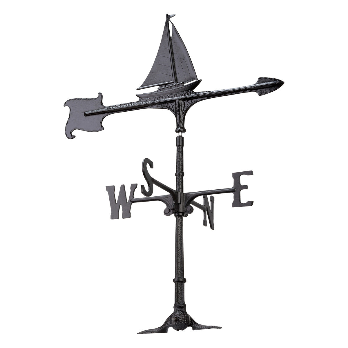 Black Sailboat Accent Weathervane - 30 Inch