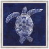 Custom Sea Turtle Shadow II Framed Canvas