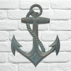 Gray Anchor Wall Decor