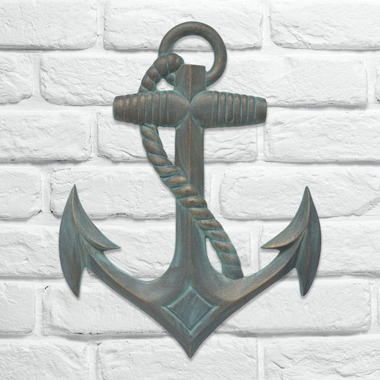 Gray Anchor Wall Decor