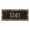 Sailor's Knot House Number Plaque - Black & Gold