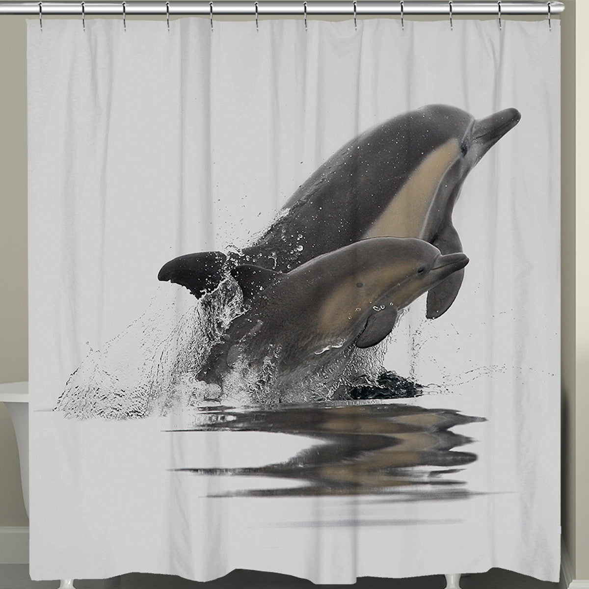 Graceful Dolphins Shower Curtain