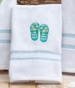 Beach Day Flip Flop Fingertip Towel