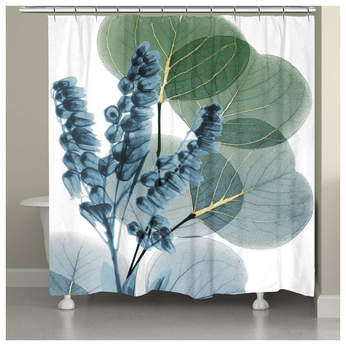 Aruban Flowers Shower Curtain