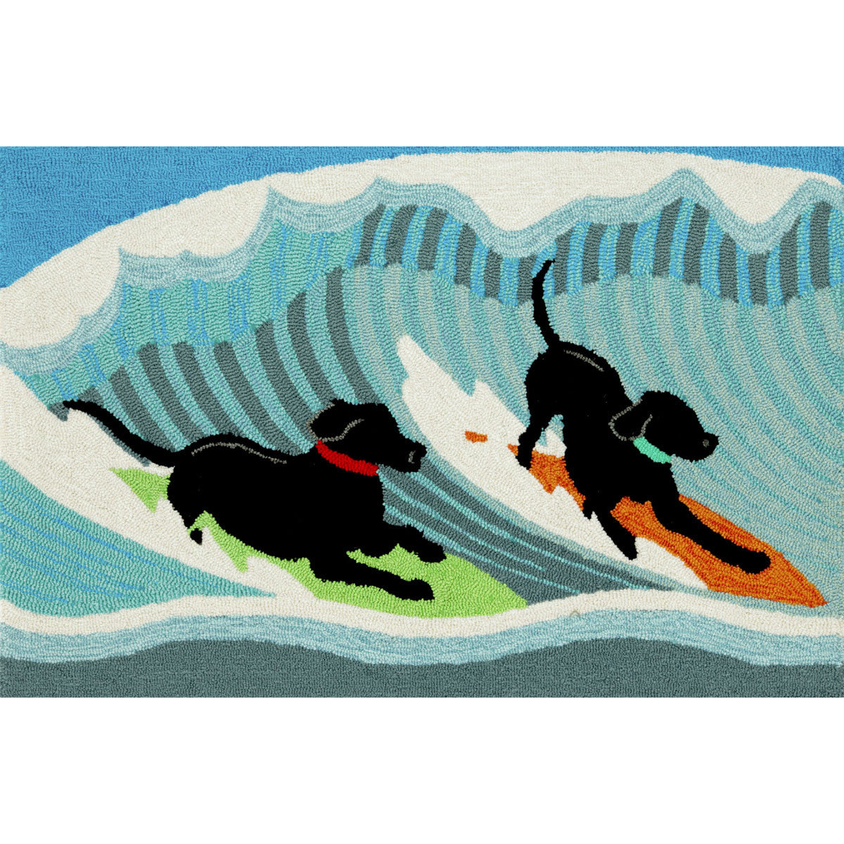 Wave Rider Pups Indoor/Outdoor Rug - 2 x 3 - OUT OF STOCK UNTIL 10/12/2026
