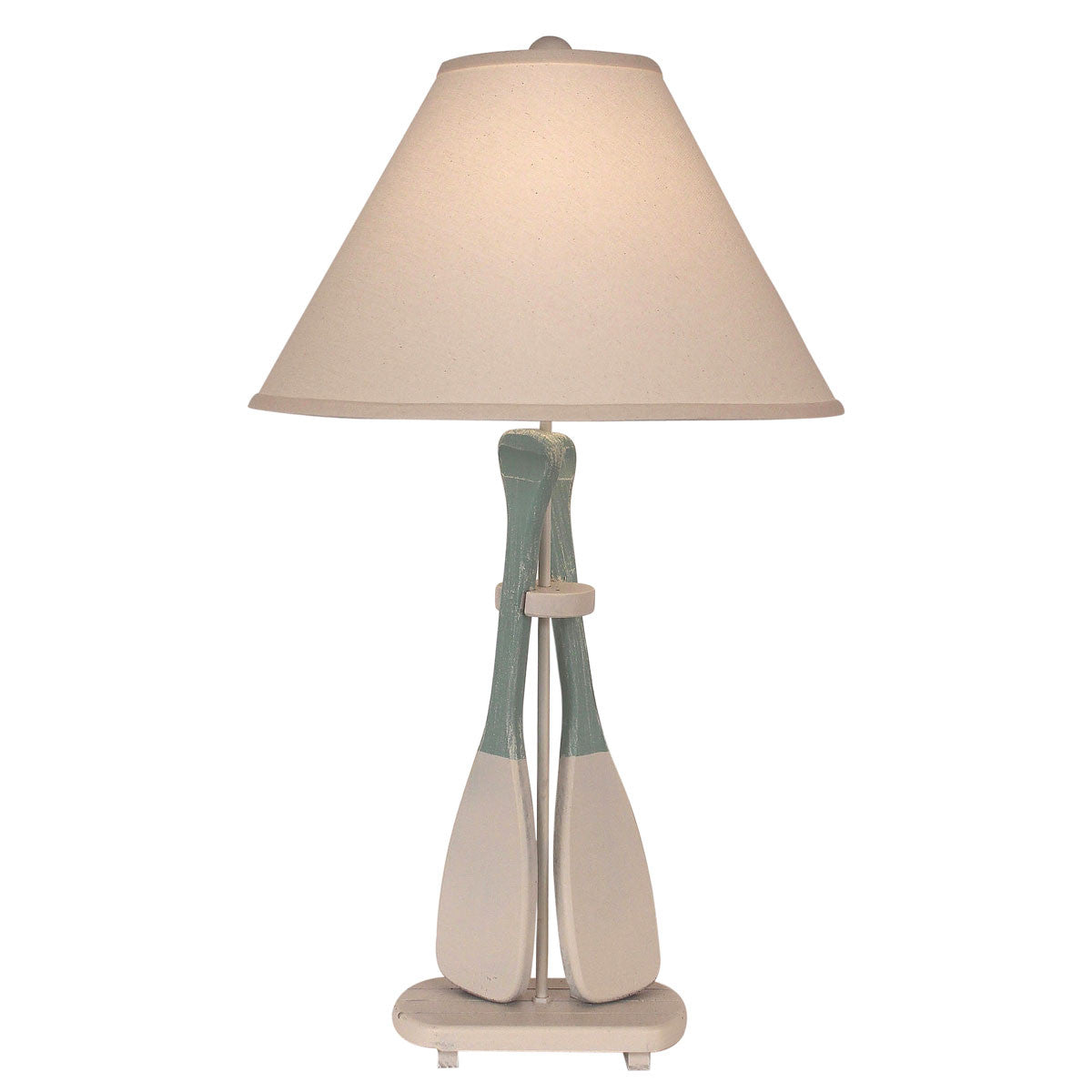 Nude/Shaded Cove 2-Paddle Table Lamp