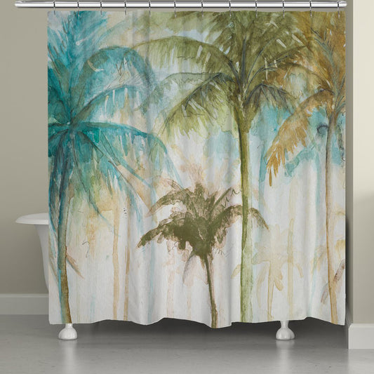 Modern Palms Shower Curtain - OUT OF STOCK UNTIL 07/20/2026