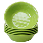 Rippled Lime Bowls - Set of 6