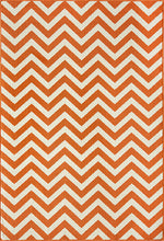 Baja Chevron Orange Rug - 2 x 5
