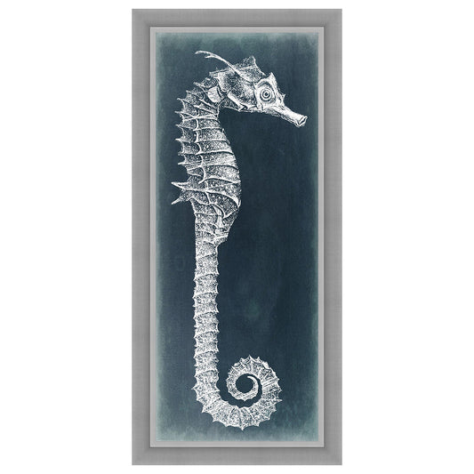 Azure Seahorse II Framed Print