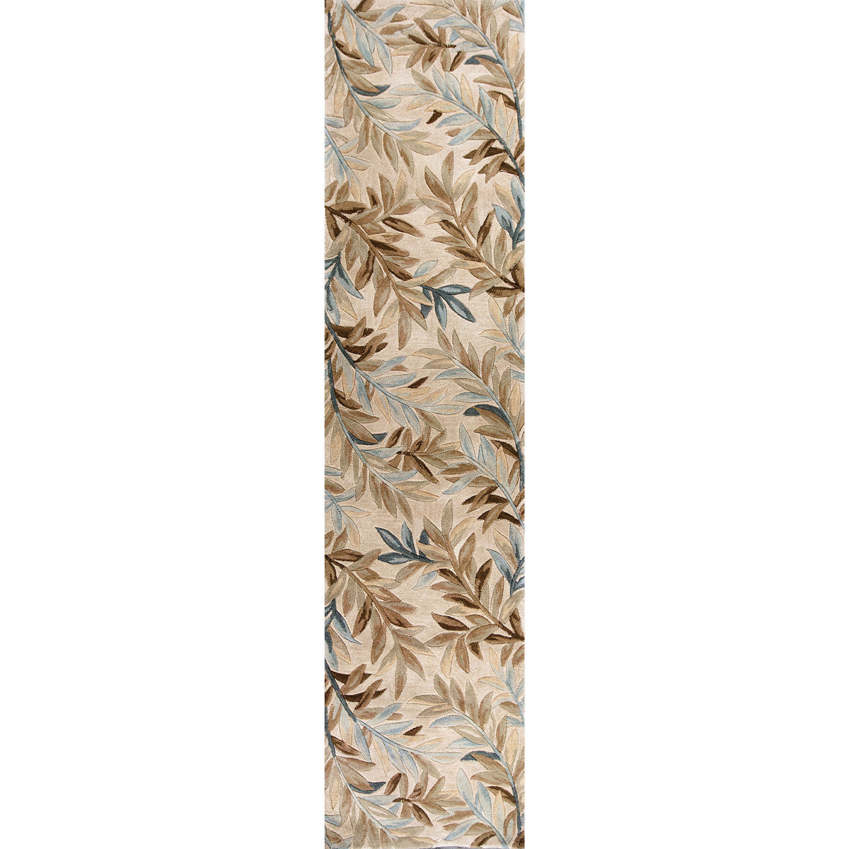 Sparta Ivory Tropical Branches Rug - 3 x 10