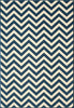 Baja Chevron Navy Rug - 4 x 6