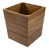 Large Teak Waste Basket