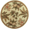 Sparta Ivory Tropical Oasis Rug - 6 Ft Round