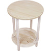 Catalina End Table with Sand Dollar Shelf