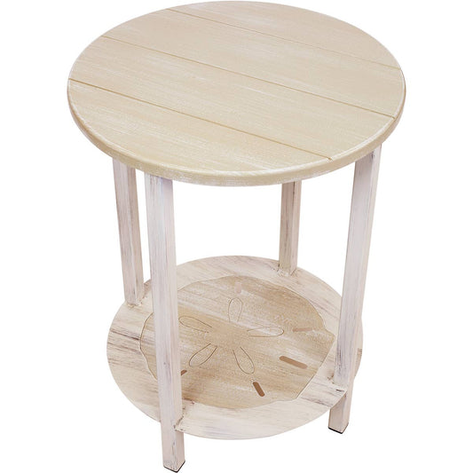 Catalina End Table with Sand Dollar Shelf