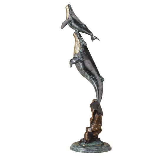 Jumping Whales Sculpture