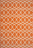 Baja Circlet Orange Rug - 8 x 11