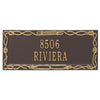 Sailor's Knot Address Plaque - Bronze & Gold