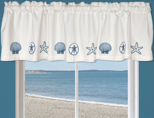 Chesapeake Bay Seashells Valance