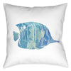 Blue Fish I 20 x 20 Outdoor Pillow