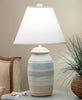 Ocean Spa Small Ribbed Pot Table Lamp