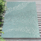 Cabo Fish Aqua Indoor/Outdoor Rug - 7 x 9