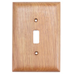 Teak Single Switch Cover