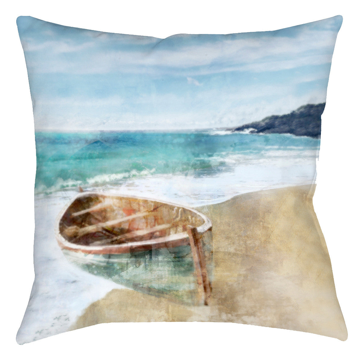 Boat Coast Pillow