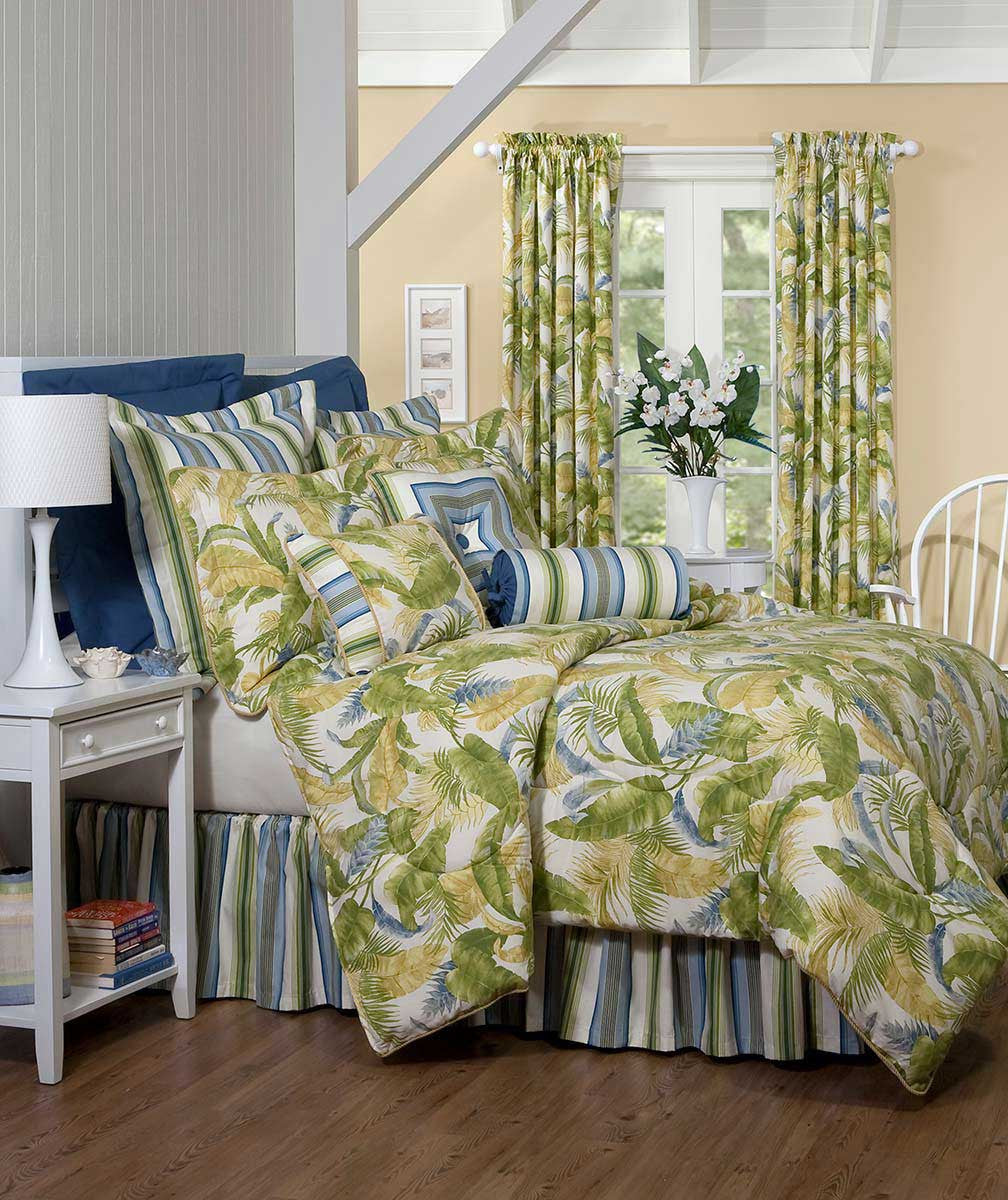 Mazatlan Comforter Set with 18 Inch Drop Bedskirt - King
