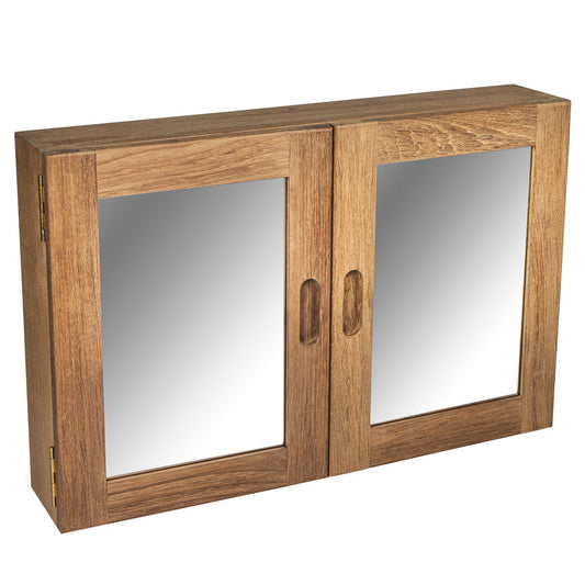 Teak Double Medicine Cabinet