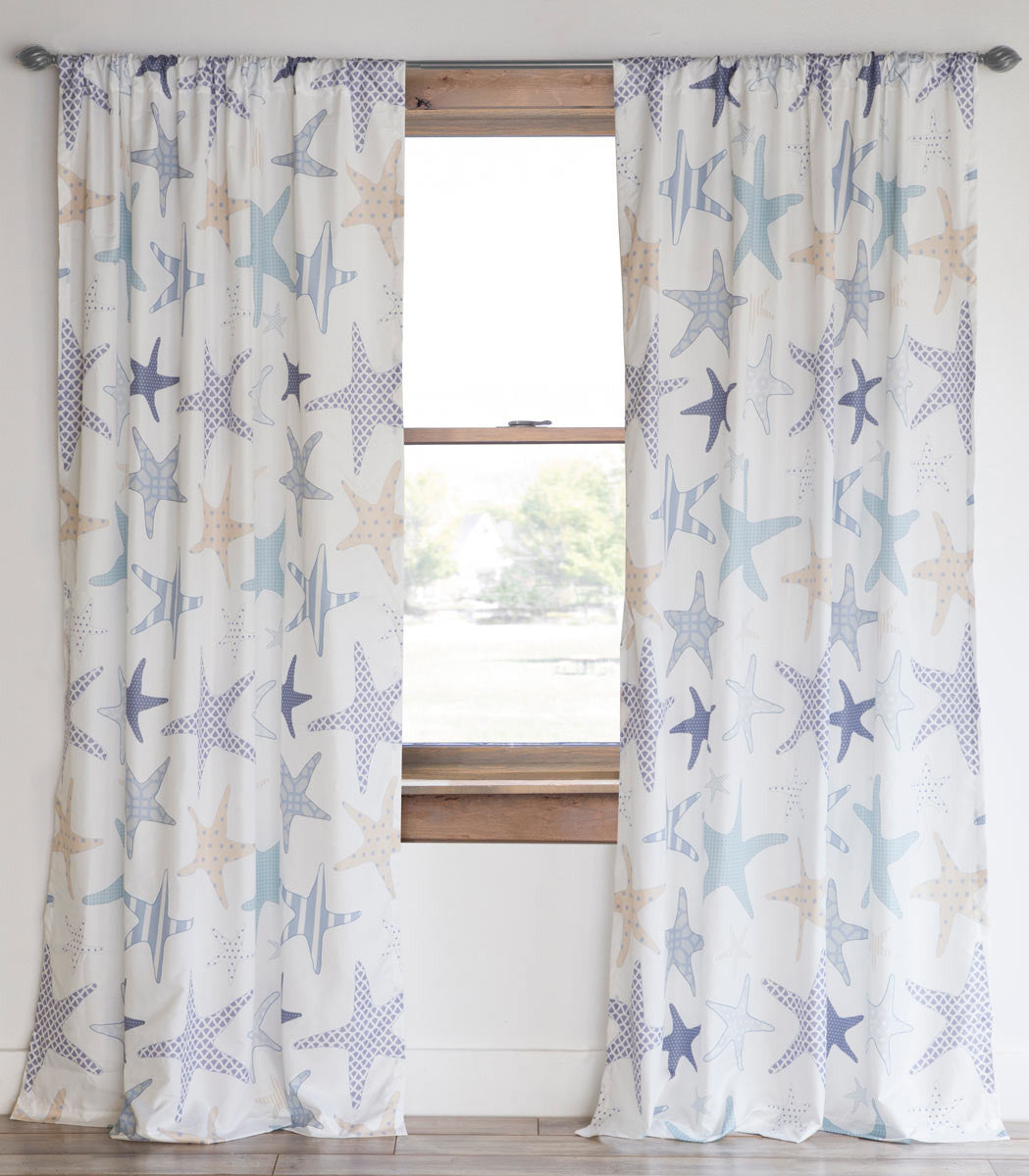 Starfish Microfiber Drapes