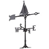 Black Sailboat Weathervane - 30 Inch