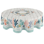 Coastal Reef Tablecloth - 70 Inch Round