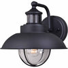 Portside Outdoor Motion Sensor Wall Sconce - Black - 10 Inch