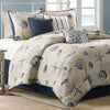 Blue Beach 7 Piece Comforter Set - Queen